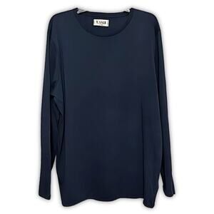 M Singer Casual T-Shirt Long Sleeve Soft Breathable Crew Neck Blue Men’s XL NWOT